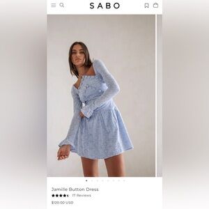 Jamille Button Down Dress (SABO) size medium BRAND NEW!